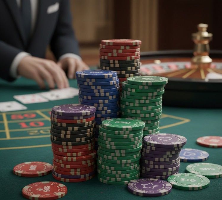 Standard Casino Chip Values and Colors 