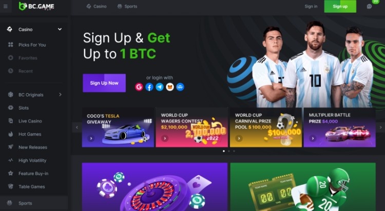 Open the BC.Game website Open the BC.Game website