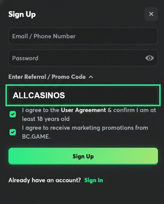 Type ALLCASINOS Type ALLCASINOS